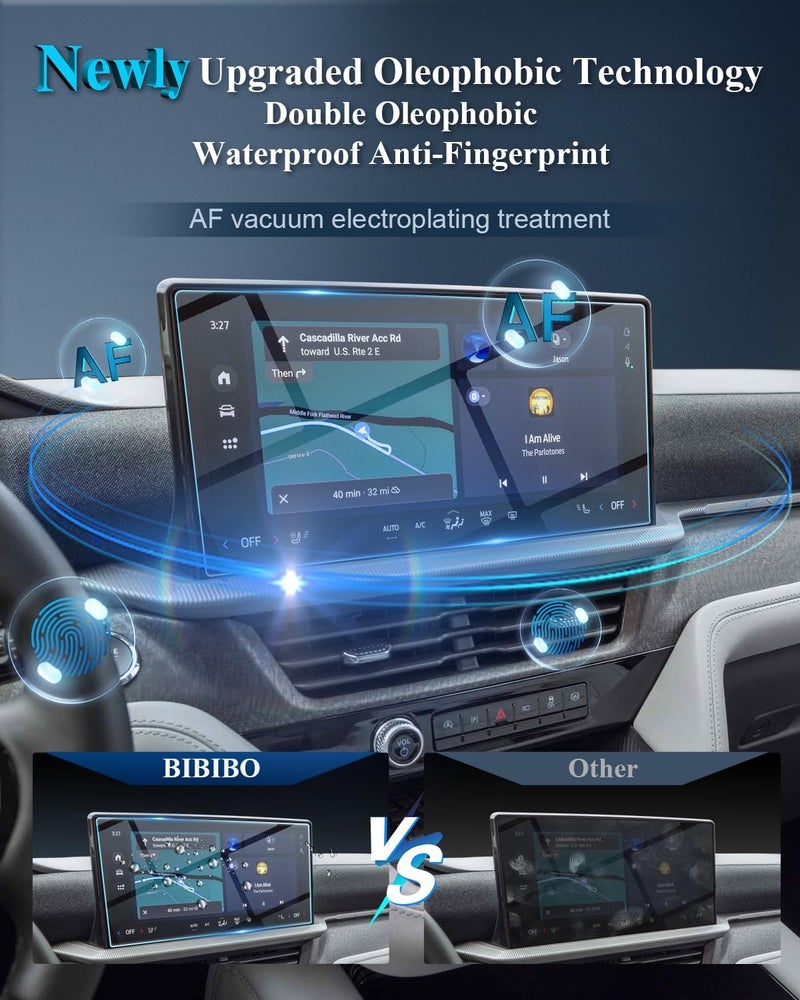 BIBIBO for 2025 2026 Ford Explorer Screen Protector for 2025 2026 Ford Explorer (Active/T-Line/ST/latinum) 2026 Explore Tremor 13.2 inch Display Tempered Glass Anti Glare& Scratch Ultra-Clear Ford Explorer Accessories 2025-2026 - Image 5
